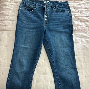 Good American Dark Blue Ankle Jeans